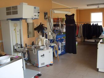 Wäschetruhe Wiedner in Dahme – Reinigungsraum
